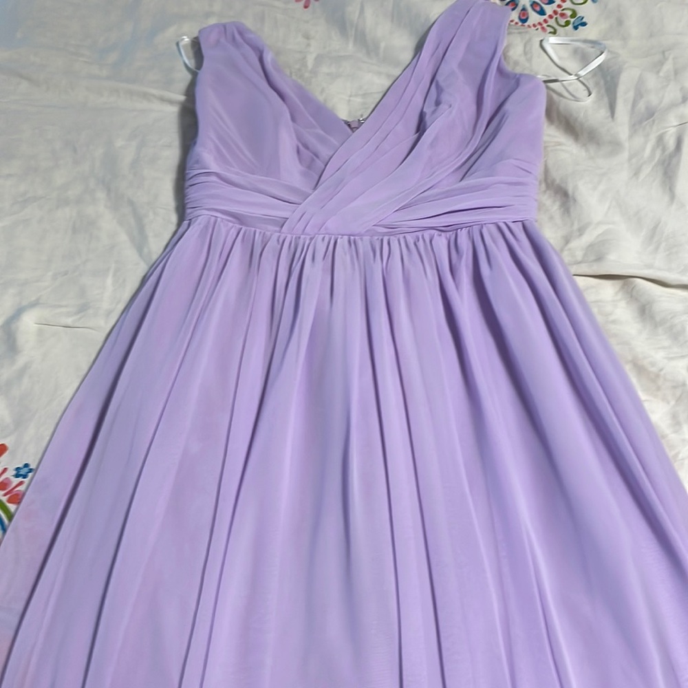 Long lilac dress for wedding